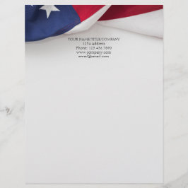 Membrete Empresa de Bandera Americana Nombre comercial