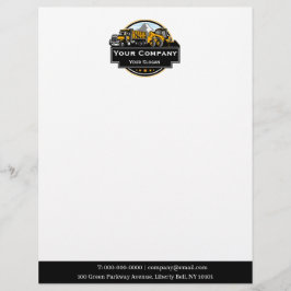 Membrete Empresa de construcción de equipo pesado profesion