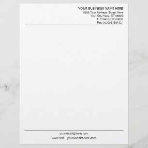 Membrete Empresa Personalizado personalizada Letterhead Bus