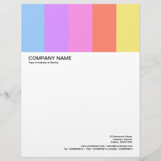 Membrete Encabezado de imagen grande - Colorbars 02