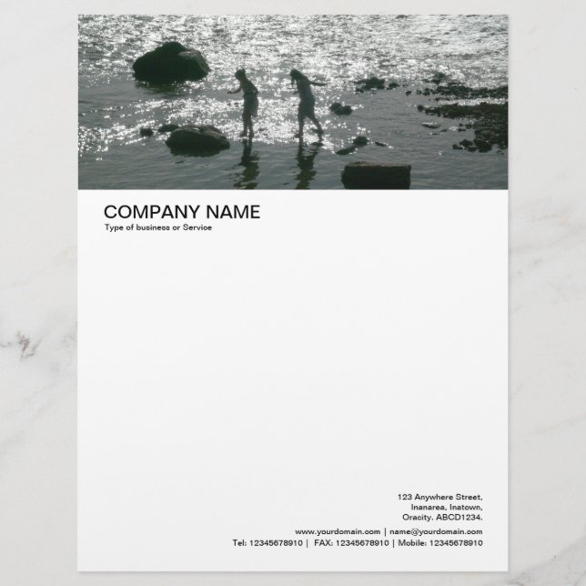 Membrete Encabezado de imagen grande - Piedras graduales (Anverso)