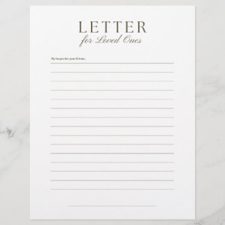 Membrete End-of-Life Letter to Loved Ones