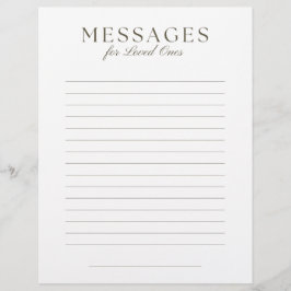 Membrete End-of-Life Letter to Loved Ones