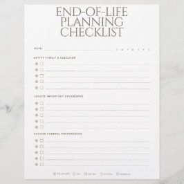 Membrete End-of-Life Planning Checklist