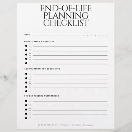 Membrete End-of-Life Planning Checklist