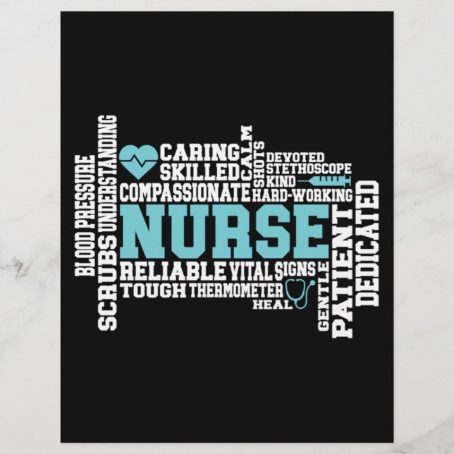 Membrete Enfermera de la Escuela de Medicina RN LVN (Anverso)