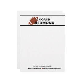 Membrete Entrenador de fútbol