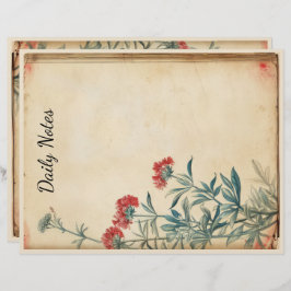 Membrete Episcopía de ilustracion floral de Yarrow