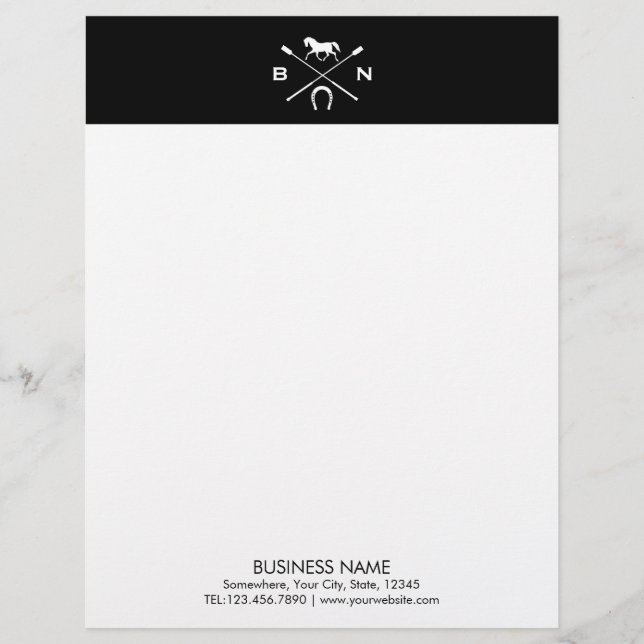 Membrete Equestrian equino de la equitación elegante del (Anverso)