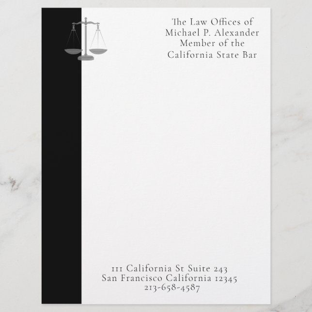 Membrete Escalas de justicia (Anverso)