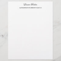 Escritura a mano en blanco negro Elegante Minimali