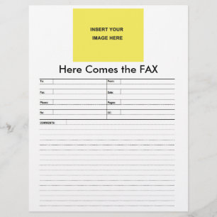 Membrete Espacio en blanco de la forma del fax
