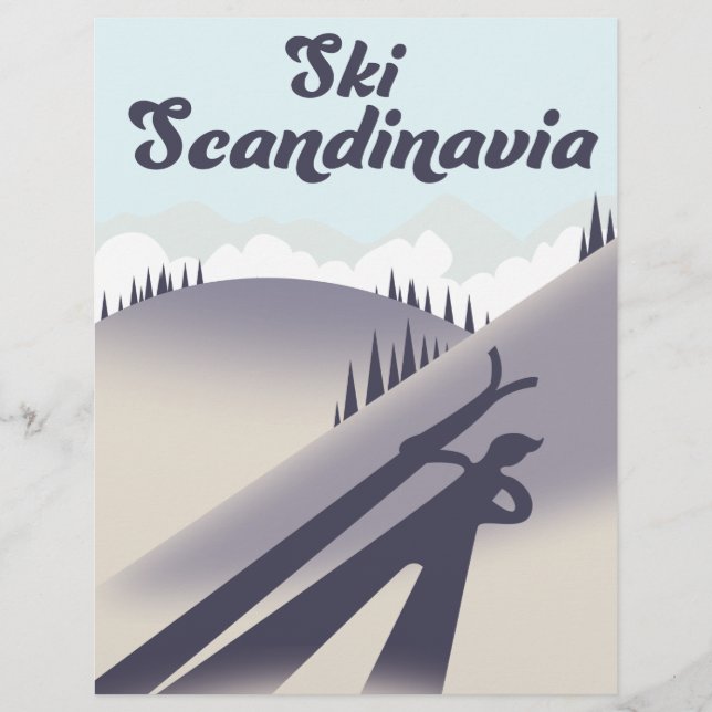 Membrete Esquí Escandinavia (Anverso)