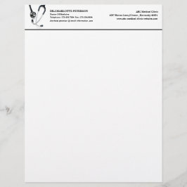 Membrete Estetioscopio Médica y hospitalario moderno