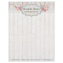 Estilo Chic Desgastado Floral Rústico Madera y Enc