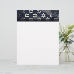 Membrete Estrella múltiple Happy Hanukkah de SlipperyJoe de