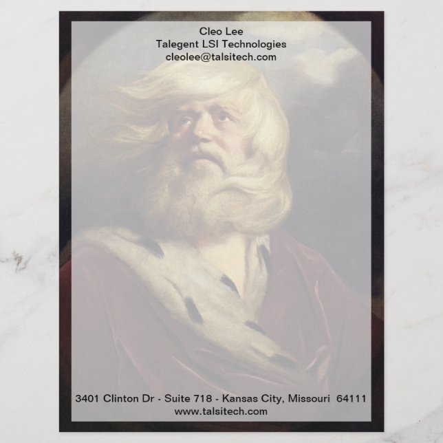 Membrete Estudio para King Lear - Joshua Reynolds (Anverso)