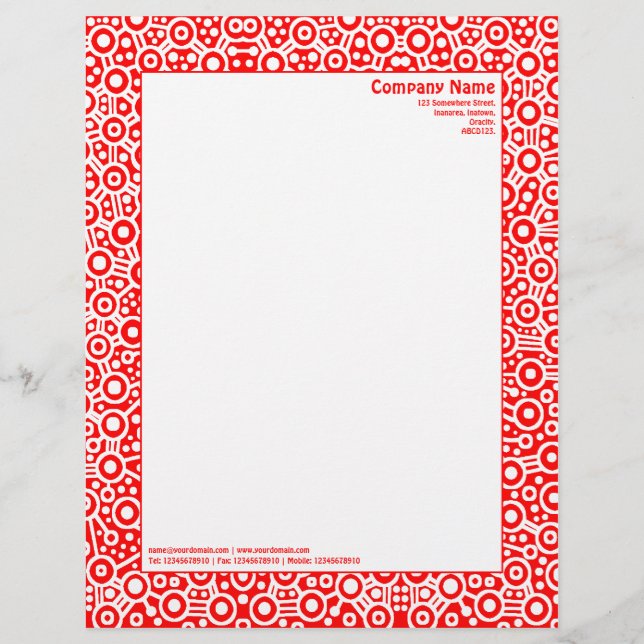 Membrete ET Circuity - Rojo (Anverso)