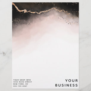 Membrete Ethereal Mist Ombre Rubor Pink Moody Personalizado