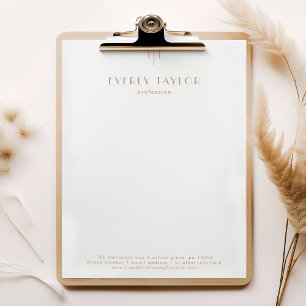 Membrete EVERLY Gold Art Deco Empresa Profesional Negocios