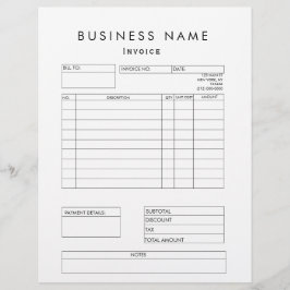 Membrete Factura profesional moderna para empresas