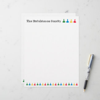 Membrete Family Game Lover Letterhead