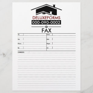 Membrete Fax negro del tejado
