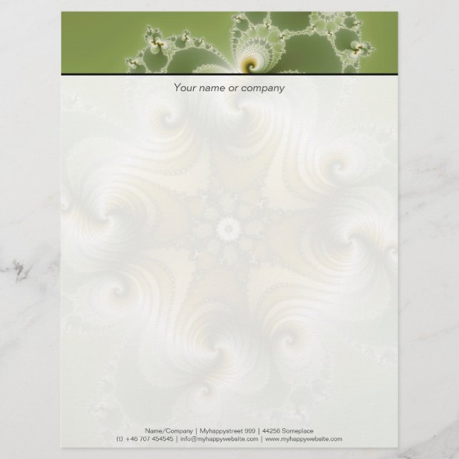 Membrete Fayre de campo - Arte fractal (Anverso)