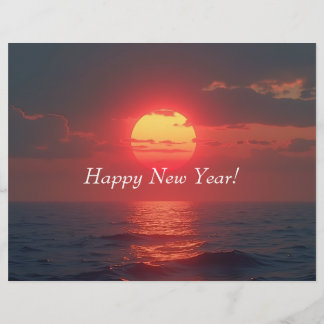 Membrete Feliz año nuevo Letterhead