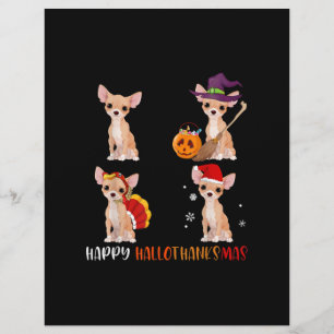 Membrete Feliz Hallothanksmas linda bruja Turquía Santa