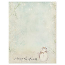 Feliz Navidad Muñeco de Nieve Copos de Nieve Invie