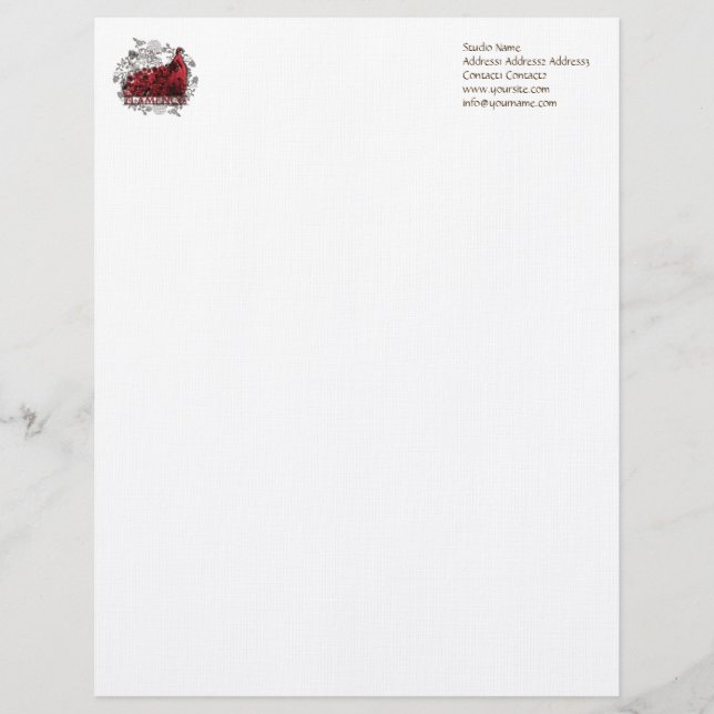 Membrete Flamenco - Letterhead (Anverso)