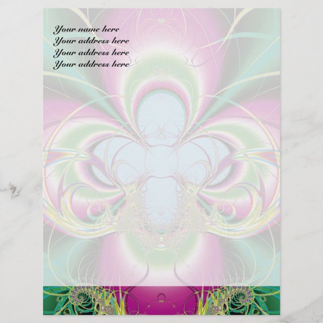 Membrete Fleur-de-luce Personalizado Letterhead (Anverso)
