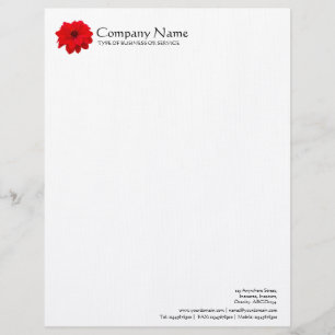 Membrete Flor - Dahlia - Obispo de Llandaff