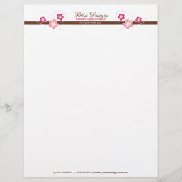 Membrete Flor de flores de cerezo de bonito