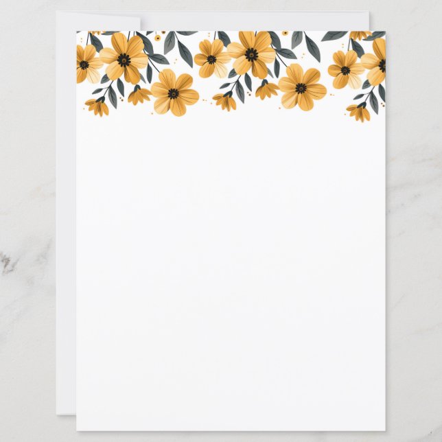 membrete floral (Anverso)