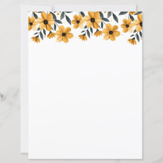 membrete floral