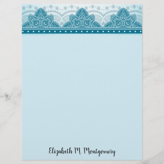 Membrete Floral (Anverso)