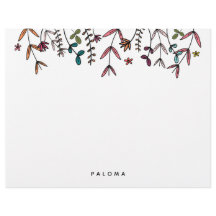 Floral personalizada ilustrada botánica