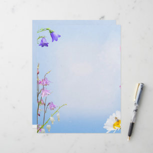 Membrete Flores de primavera