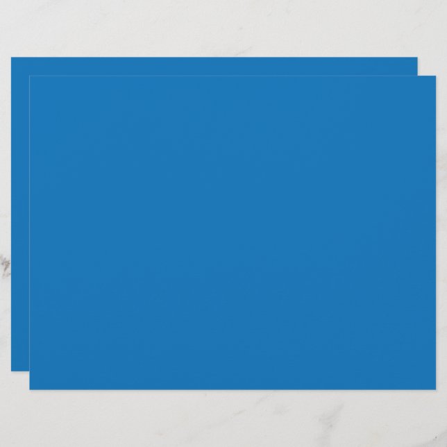 Membrete fondo azul con reloj en blanco y negro (Anverso / Reverso)