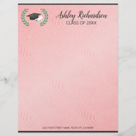 Membrete Fondo de textura rosada