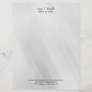 Membrete Fondo gris elegante simple profesional simple