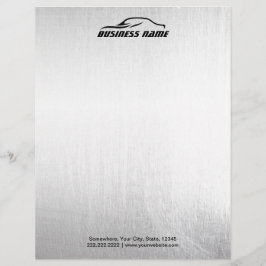 Membrete Fondo metalizado profesional del coche auto