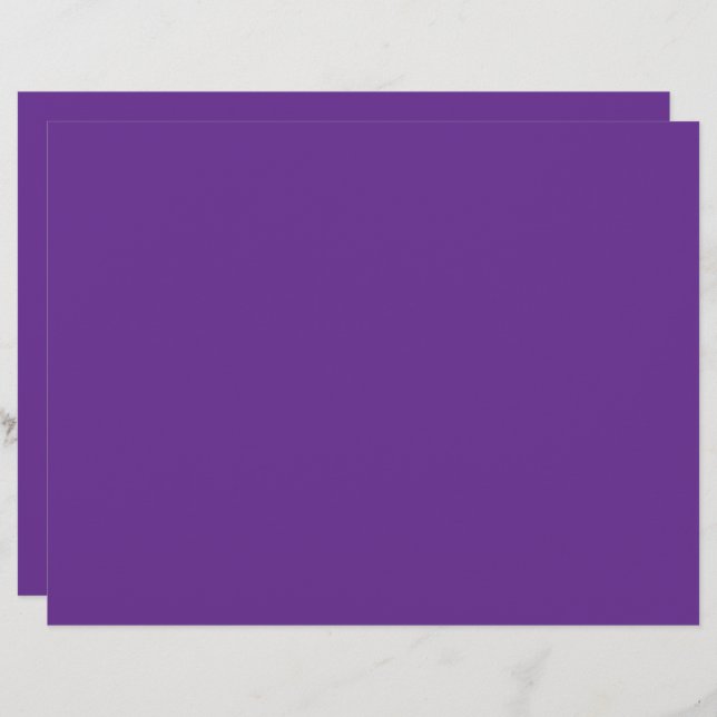 Membrete fondo púrpura con borde blanco (Anverso / Reverso)