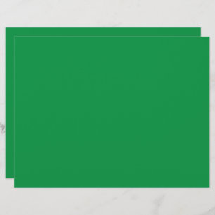 Membrete fondo verde con borde blanco