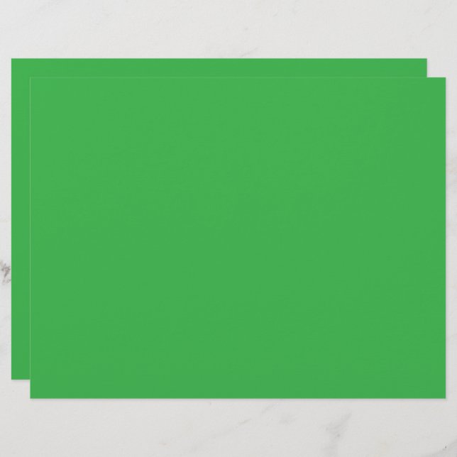 Membrete fondo verde con borde blanco (Anverso / Reverso)