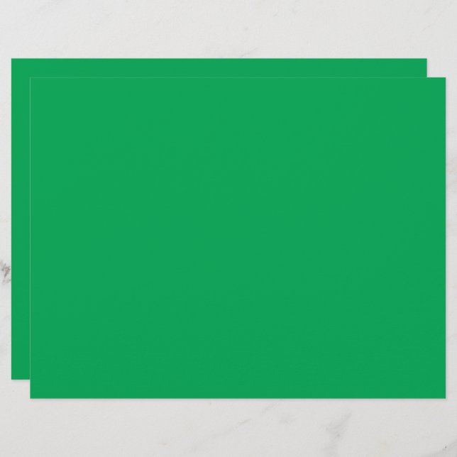Membrete fondo verde con borde blanco (Anverso / Reverso)