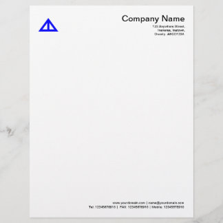 Membrete Forma triangular 02 - Azul