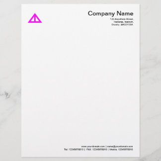 Membrete Forma Triangular 02 - Magenta